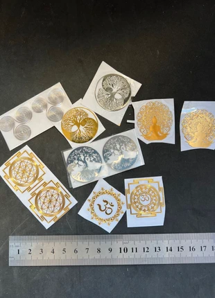 Lot de 12 Stickers en métal géométrie sacrée, brand: Stickers, condition: New without tags, €3.00, €3.85 includes Buyer Protection Pro