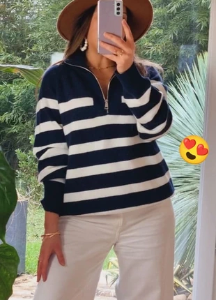 Magnifique pull camionneur bleu marine, marke: Boutique Parisienne, zustand: Sehr gut, größe: S / 36 / 8, 37,00 €, 39,55 € beinhaltet Vinted-Käuferschutz Pro