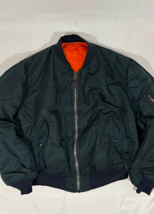 Bombers MA-1 vintage Alpha Industries bleu pétrole made in USA - très bon état - taille XL, marque: Alpha Industries, état: Très bon état, taille: XL, 94,00 €, 99,40 € Protection acheteurs incluse