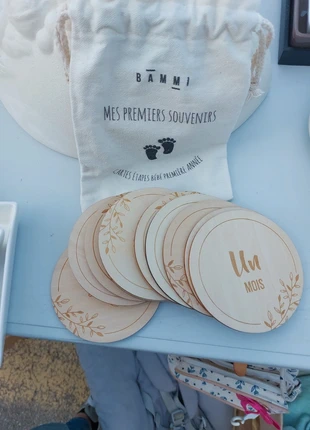 Carte étapes en bois, marque: bammi, état: Neuf sans étiquette, 10,00 €, 11,20 € Protection acheteurs incluse