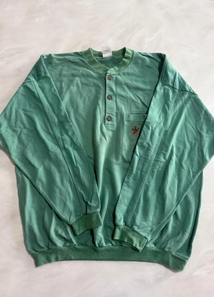 Rare Ambrosius Henley Sweatshirt, Vintage 90s, Aztec Embroidered Logo, Sz L, Boxy Fit, marca: Vintage Dressing, estado: Muy bueno, tamaño: L, 44,99 €, 47,94 € Protección al comprador incluida