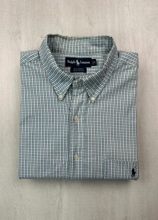 Chemise Ralph Lauren à carreaux verts Big Shirt XL homme, brand: Ralph Lauren, condizioni: Ottime, taglia: XL, €42.00, €44.80 include la Protezione acquisti Pro