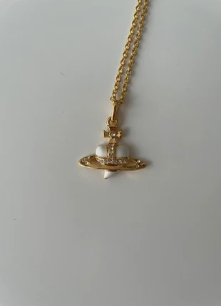 Collier / Necklace Vivienne Westwood saturn White heart y2k, brand: Vivienne Westwood, condition: Very good, €60.00, €63.70 includes Buyer Protection