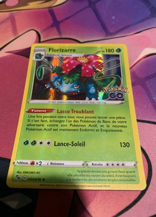 Florizarre holographique Pokémon go 3/78, marque: Pokémon, état: Très bon état, 1,00 €, 1,75 € Protection acheteurs (Pro) incluse