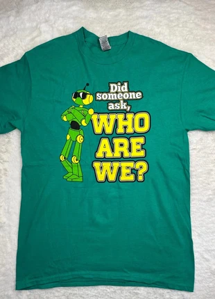 3135. T-shirt vert robot Who Are We – Gildan M, brand: Gildan, condition: Very good, size: M, €10.00, €11.20 includes Buyer Protection