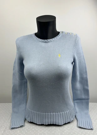 Pull Ralph Lauren femme en maille bleu 100% coton taille S - mrl18, brand: Ralph Lauren, condition: Very good, size: S / 36 / 8, €29.90, €32.10 includes Buyer Protection Pro
