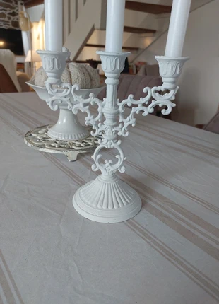 Bougeoir ancien patine blanc/grisé, fait main, brand: Fait Main, condition: Very good, €13.00, €14.35 includes Buyer Protection