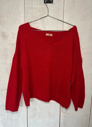 Pull en laine rouge, marque: Made In Italy, état: Bon état, taille: S / 36 / 8, 5,00 €, 5,95 € Protection acheteurs incluse