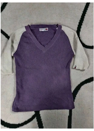 Pull sans manche Tommy Hilfiger Col V Taille XS violet blanc Femme Women PULL430, merk: Tommy Hilfiger, staat: Heel goed, maat: XS / 34 / 6, € 13,99, € 15,39 inclusief Kopersbescherming Pro