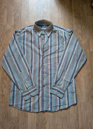 Chemise à rayure Celio multicolores taille M, marque: Celio, état: Très bon état, taille: M, 5,00 €, 5,95 € Protection acheteurs incluse