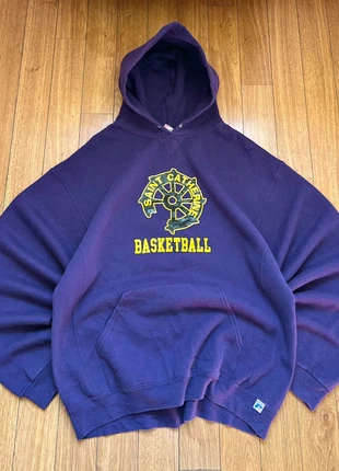 Vintage Saint Catherine Basketball Hoodie - Purple/Gold - Boxy Fit - Russell Athletic, marca: Russell Athletic, estado: Muito bom, tamanho: L, €14.99, €16.44 inclui Proteção do Comprador