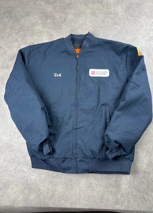 Veste harrington nylon workwear épaisse taille XL homme tall/grand travail bleu marine - JAC0763, marca: WORKWEAR, estado: Muito bom, tamanho: XL, €18.00, €19.60 inclui Proteção do Comprador Pro