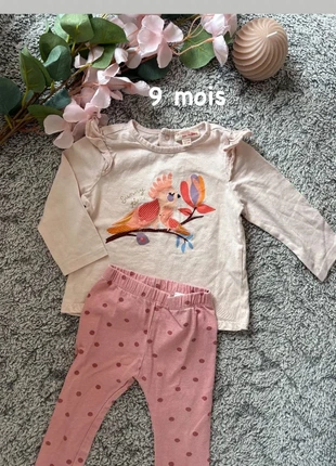 Ensemble T-shirt Manches Longues & Legging – Dpam – 9 Mois, marca: Du Pareil au Même, estado: Muy bueno, tamaño: 9-12 meses / 74 cm, 8,00 €, 9,10 € Protección al comprador incluida