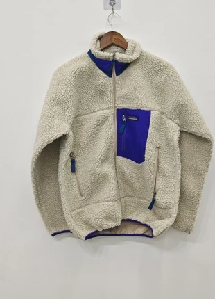 Patagonia Retro-X Fleece Jacket – Natural / Blue, brand: Patagonia, condition: Very good, size: M / 10, £61.00, £64.75 includes Buyer Protection