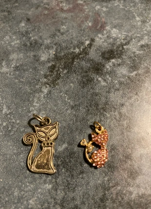 2 pendentifs chats, marque: sans marque, état: Très bon état, 1,50 €, 2,28 € Protection acheteurs incluse