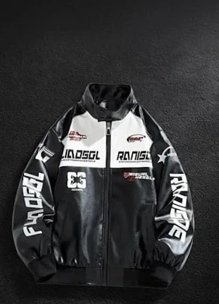 Veste en similicuir style moto homme - Taille M, brand: y2k, condizioni: Ottime, taglia: M, €67.00, €71.05 include la Protezione acquisti