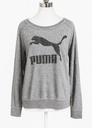 Sweat Puma | Taille 42 | Gris chiné logo puma, marque: Puma, état: Très bon état, taille: XL / 42 / 14, 12,00 €, 13,30 € Protection acheteurs (Pro) incluse