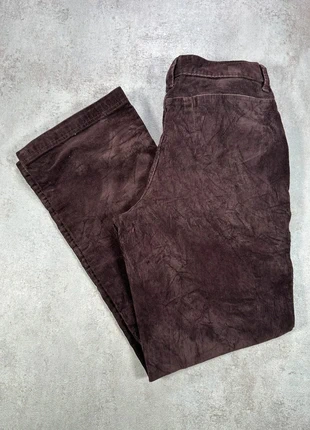 Pantalon Vintage En Velours Côtelé / Corduroy Bill Blass marron ample droit taille 8, merk: Vintage Dressing, staat: Heel goed, maat: S / 36 / 8, € 13,00, € 14,35 inclusief Kopersbescherming Pro