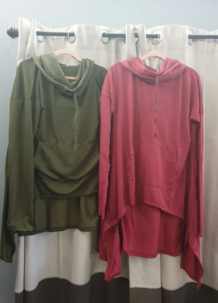 Lot 2 sweats asymétriques, marque: Generic, état: Neuf sans étiquette, taille: XL / 42 / 14, 15,00 €, 16,45 € Protection acheteurs incluse