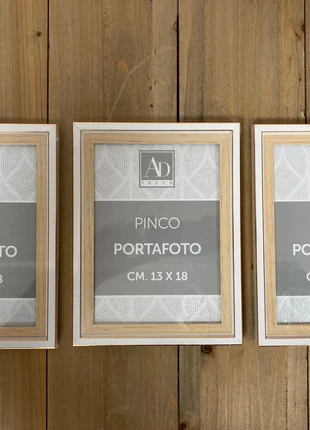 Set 3 cornici portafoto in polistirene stile legno - Art 83525 x 3 chiaro, marca: Ad Trend, estado: Nuevo con etiquetas, 5,90 €, 6,90 € Protección al comprador Pro incluida
