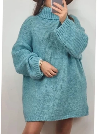 Robe pull hiver bleu, marke: Boutique Parisienne, zustand: Sehr gut, größe: S / 36 / 8, 42,00 €, 44,80 € beinhaltet Vinted-Käuferschutz Pro