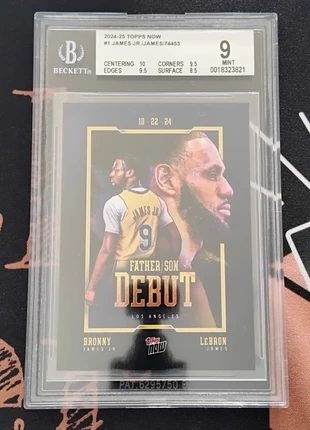 Beckett 9 Bronny James/Lebron James, marque: Topps, état: Très bon état, 24,99 €, 26,94 € Protection acheteurs (Pro) incluse