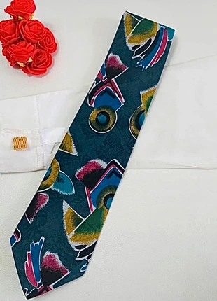 Cravate Carnaval de Venise en soie multicolore de 9 cm en très bon état, marke: CARNAVAL DE VENISE, zustand: Sehr gut, 14,00 €, 15,40 € beinhaltet Vinted-Käuferschutz Pro