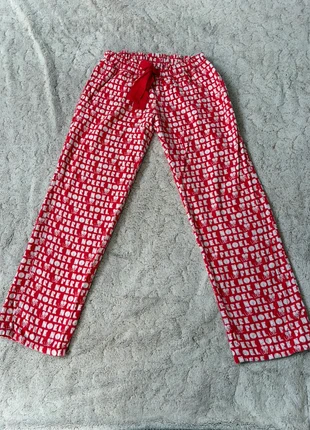 Pantalon de pyjama large flanelle Noël rouge taille élastique Undiz 38, brand: Undiz, condition: Very good, size: M / 38 / 10, €4.00, €4.90 includes Buyer Protection