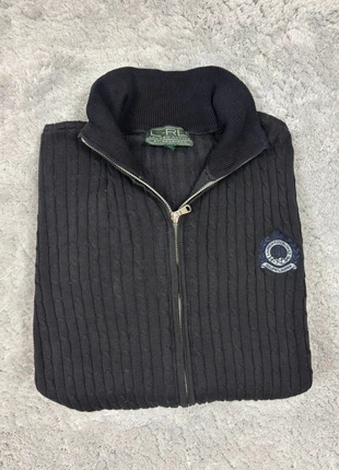 Gilet veste torsadé noir Ralph Lauren pour femme taille L logo brodé, marque: Lauren Ralph Lauren, état: Très bon état, taille: L / 40 / 12, 19,20 €, 20,86 € Protection acheteurs incluse