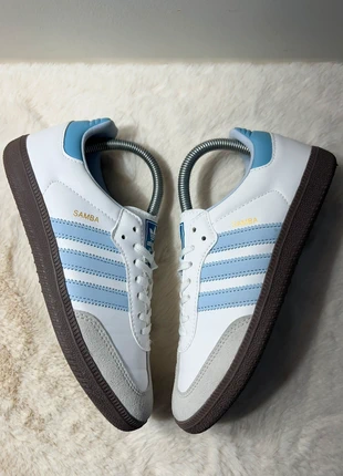 Adidas Samba OG / Blanc - Bleu clair, marque: adidas, état: Très bon état, taille: 38, 64,00 €, 67,90 € Protection acheteurs incluse