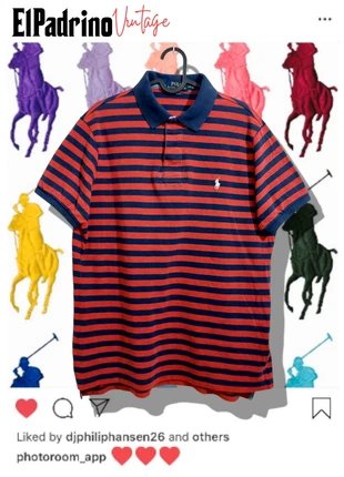Ralph Lauren custom fit embroidered logo premium short-sleeved striped polo, marque: Ralph Lauren, état: Très bon état, taille: L, 12,00 €, 13,30 € Protection acheteurs incluse