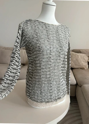 Pull Vintage Cache Cache Maille Texturée Chiné Noir & Blanc - Taille s - Look Rétro Y2K, brand: Cache Cache, condition: Very good, size: S / 36 / 8, €6.90, €7.95 includes Buyer Protection Pro