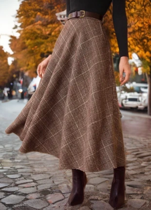 Falda Boho Chic Sienna • Cinturón y Bolsillos | Invierno, marque: londonboutique, état: Neuf avec étiquette, taille: S / 36 / 8, 46,90 €, 49,95 € Protection acheteurs incluse