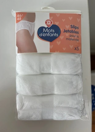 Slips jetables maternité 46/48, marque: maternité, état: Neuf avec étiquette, 1,00 €, 1,75 € Protection acheteurs incluse