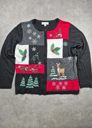 Cardigan de noel Breckenridge Noir taille L, marque: Breckenridge, état: Très bon état, taille: L / 40 / 12, 12,00 €, 13,30 € Protection acheteurs incluse