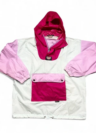 K-Way vintage colorblock pastel rose/vert à capuche – coupe-vent femme S, brand: K-Way, condizioni: Ottime, taglia: S / IT 40 / EU 36, €52.00, €55.30 include la Protezione acquisti