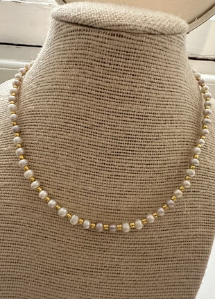 Collier perle naturelle légèrement gris environ 3mm, marca: perle leau, estado: Muito bom, €6.90, €7.95 inclui Proteção do Comprador