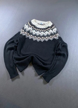 Old Navy Pull Femme Motif Fair Isle Yoke Noir Crème Hiver Papi Taille M, brand: Old Navy, condition: New without tags, size: M / 38 / 10, €30.00, €32.20 includes Buyer Protection