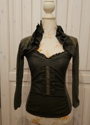 Magnifique Ensemble Top et boléro en laine, T:XS, brand: LAINE, condition: Very good, size: XS / 34 / 6, €10.00, €11.20 includes Buyer Protection