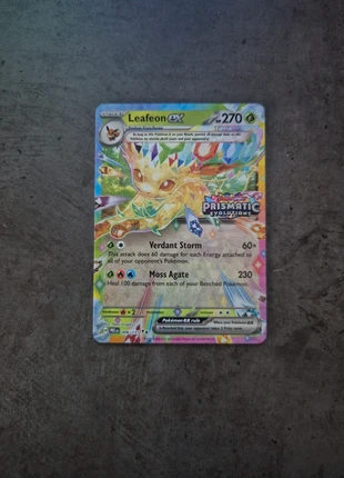 Leafeon Ex Stamped Promo Prismatic Evolutions Near Mint, merk: prismatic evolutions, staat: Heel goed, € 12,00, € 13,30 inclusief Kopersbescherming Pro