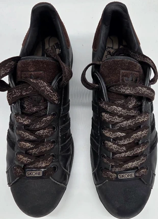 🔥 Vintage Adidas x Skore Graffiti Brown Leather Sneakers – Rare Collab! 🔥, brand: adidas, condition: Very good, size: 10.5, £60.00, £63.70 includes Buyer Protection