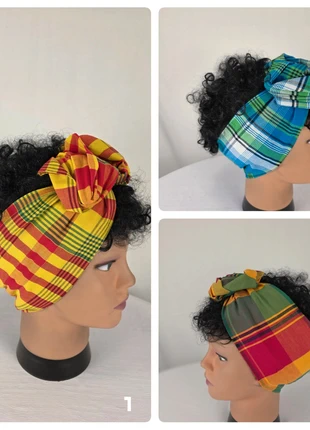 Bandeau, serre-tête modulable avec fil flexible en madras, marque: touswax, état: Neuf sans étiquette, taille: Taille unique, 12,00 €, 13,30 € Protection acheteurs (Pro) incluse