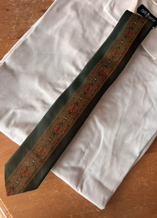 Magnifique cravate fine avec motifs élégante et raffinée, marca: Vintage Dressing, estado: Muito bom, €5.00, €5.95 inclui Proteção do Comprador Pro