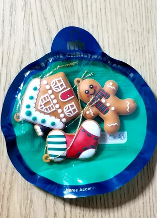 Lot de 3 décorations de Noël – Bonhomme pain d’épices, Maison & Chaussette, marque: Noël, état: Neuf, 4,00 €, 4,90 € Protection acheteurs incluse