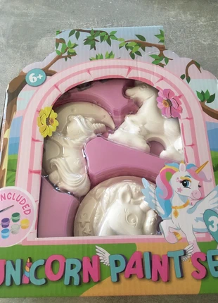 Set de création trois figurines en plâtre à peindre peinture et pinceau fournis + plus de six ans, marque: Unicorn paint set, état: Neuf avec étiquette, taille: 6 ans / 116 cm, 6,95 €, 8,00 € Protection acheteurs incluse