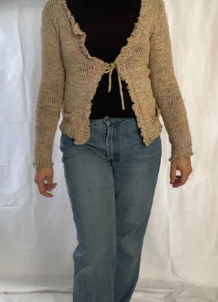 Gilet cardigan asymétrique en maille beige vintage signé cache cache taille L, marke: Cache Cache, zustand: Sehr gut, größe: L / 40 / 12, 6,00 €, 7,00 € beinhaltet Vinted-Käuferschutz Pro
