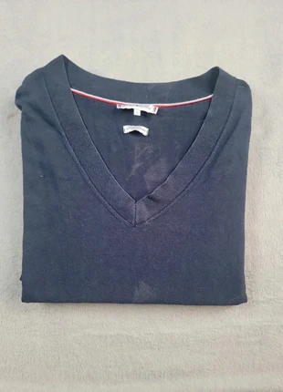 Pull Col V Tommy Hilfiger Taille S Bleu Marine Femme Coton Bon État #222, merk: Tommy Hilfiger, staat: Goed, maat: S / 36 / 8, € 5,99, € 6,99 inclusief Kopersbescherming Pro