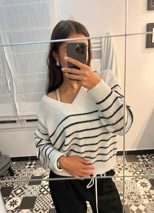 Pull rayé, brand: Boutique indépendante, condition: Very good, size: S / 36 / 8, €10.00, €11.20 includes Buyer Protection