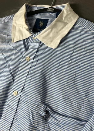 U.S. Polo Assn. Blue Striped Shirt - 336, marque: U.S. Polo Assn., état: Bon état, taille: XL, 3,32 €, 4,19 € Protection acheteurs (Pro) incluse