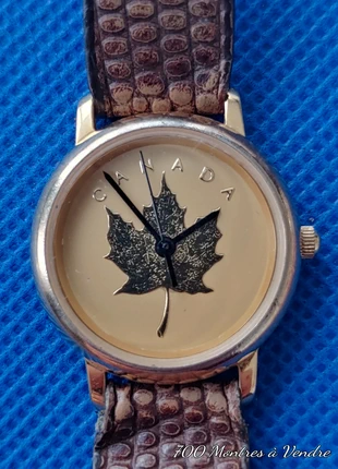 Montre vintage Canada doré en acier quartz pour femme fonctionne, brand: canada, condition: Good, size: Up to 30 mm, €12.90, €14.25 includes Buyer Protection Pro